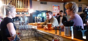 At the bar