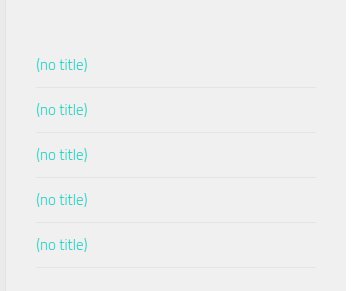 How WordPress displays titleless feeds