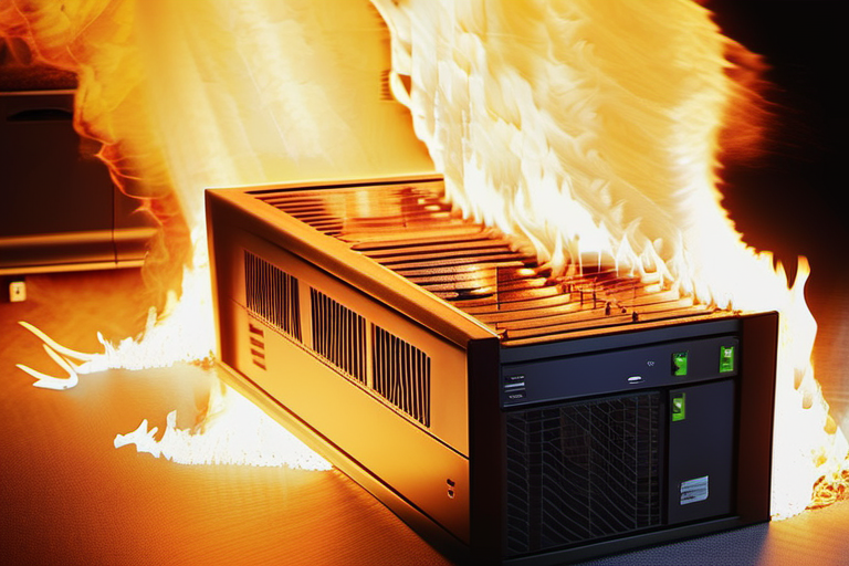 Web server on fire