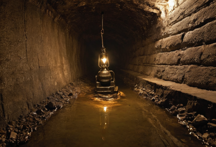 A beacon in a tunnel