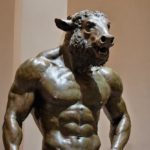 A bronze statue of Maz, the God of Manure.
