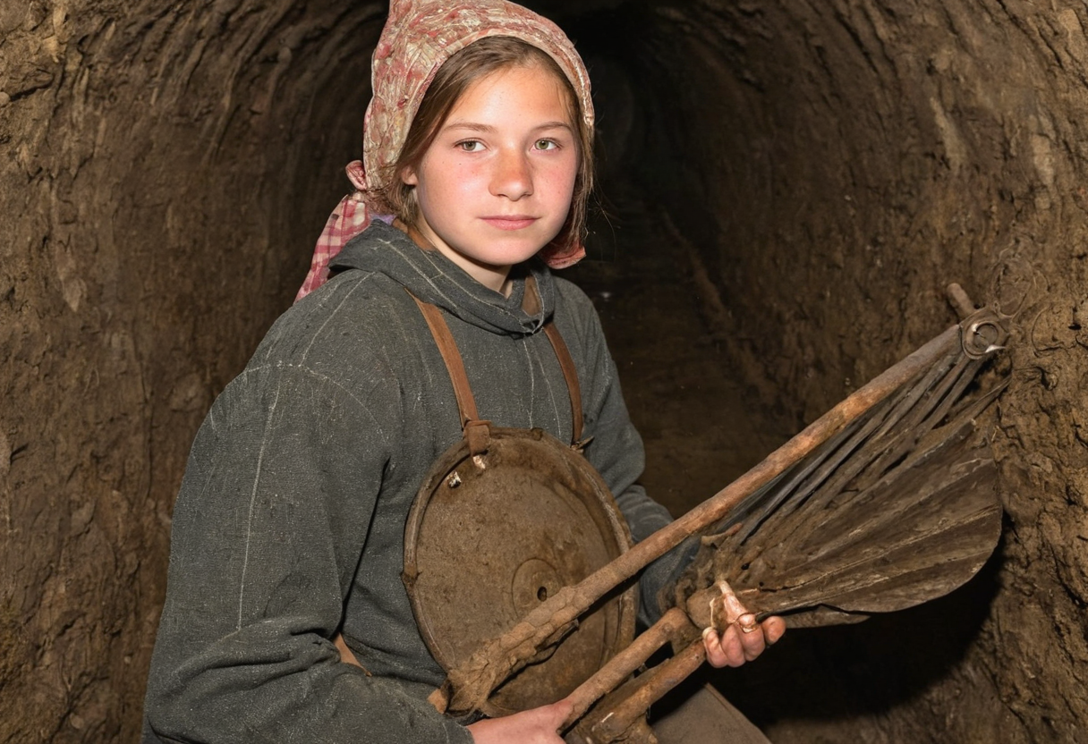 Noemi, a gong farmer, as featured in the Glyphs.