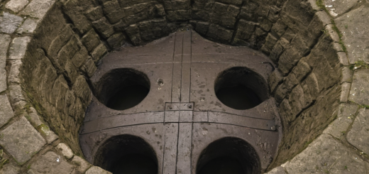 The entrance of the sewers