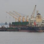 A ship we saw while out cycling