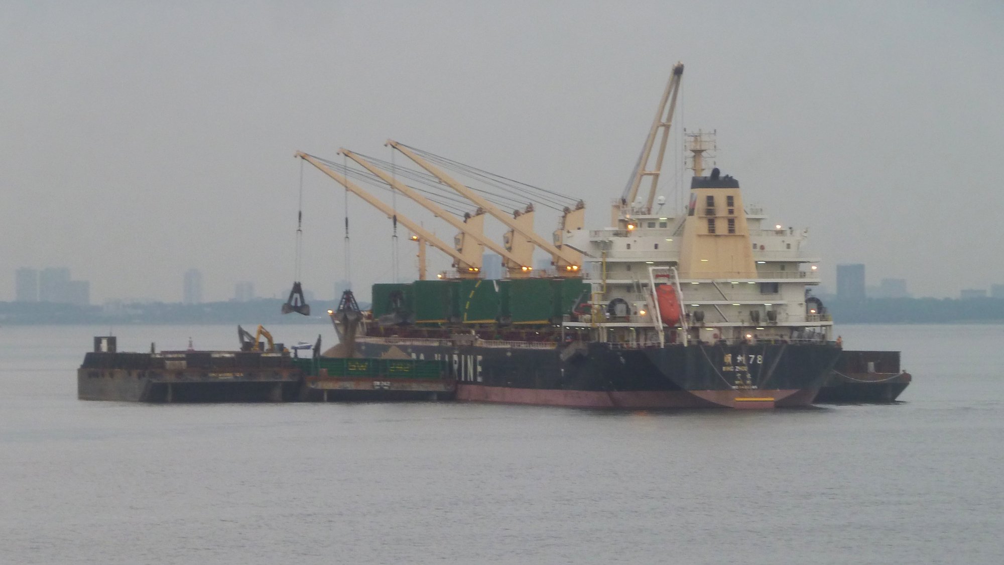 A ship we saw while out cycling