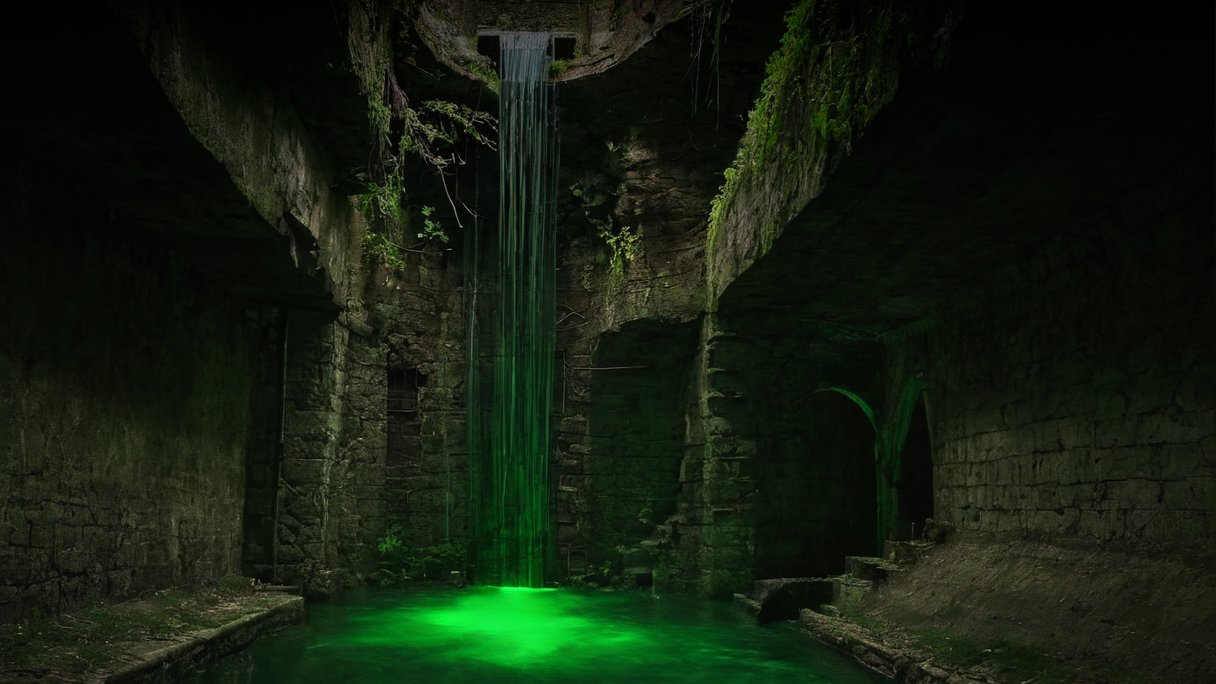 The Glyphs - Sewer Waterfall