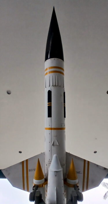 A Ground-to-air missile.